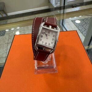Hermes Cape Cod CC1.210 Double Tour Silver Dial Quartz Watch 1746462